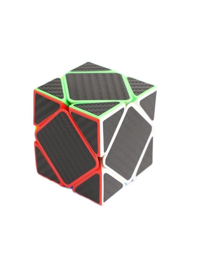 aCADZO Skweb - Carbon Fiber Magic Speedcube Magic Puzzle Toy for Kids & Adults Speedy Stress Buster Brainstorming Cube (Carbon) - Image 1